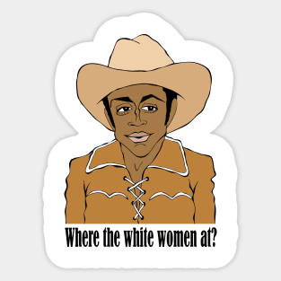 CLEAVON LITTLE BLAZING SADDLES FAN ART!! Sticker